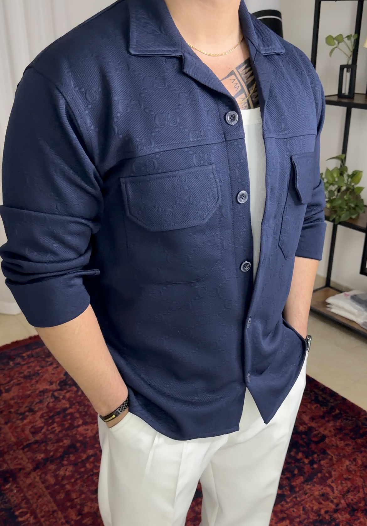 پیراهن دو جیب پاییزه